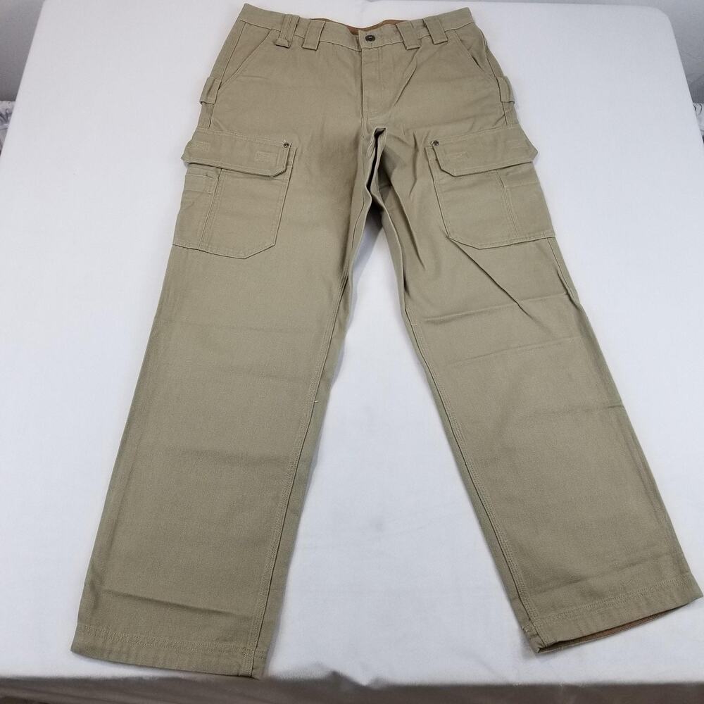 Duluth Trading Flex Fire Hose Relaxed Fit Cargo Work Pants Mens 34 x 34 NWT